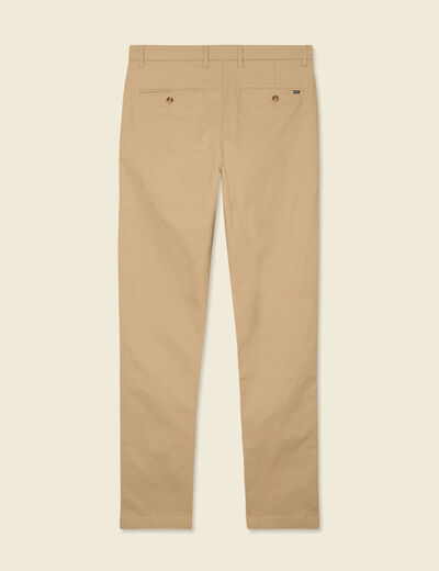 Pantalon slim Instinct chino taupe homme