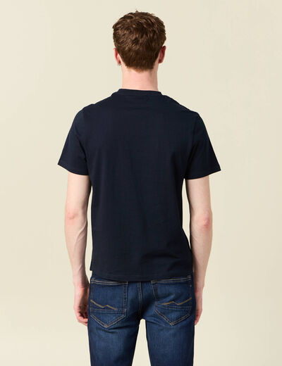 T-shirt manches courtes bleu marine homme