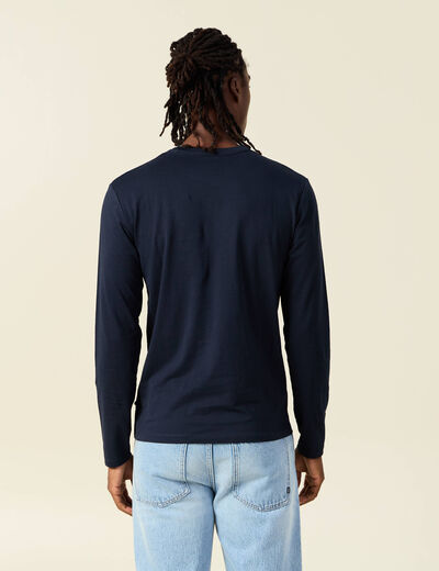 T-shirt éco-responsable bleu marine homme