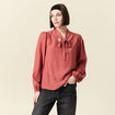 Blouse manches longues vieux rose femme