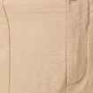 Pantalon cargo fluide beige femme