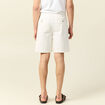 Bermuda droit avec pinces ecru homme