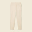 Pantalon jogger élastiqué beige homme