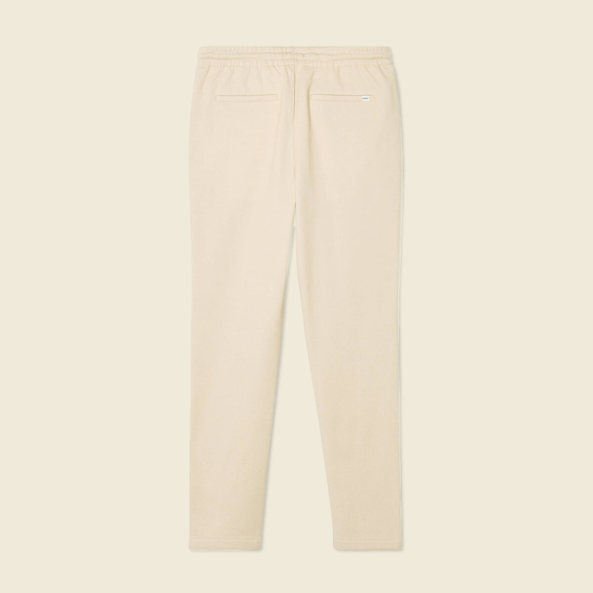 Pantalon jogger élastiqué beige homme
