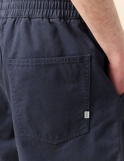 Bermuda droit bleu marine homme