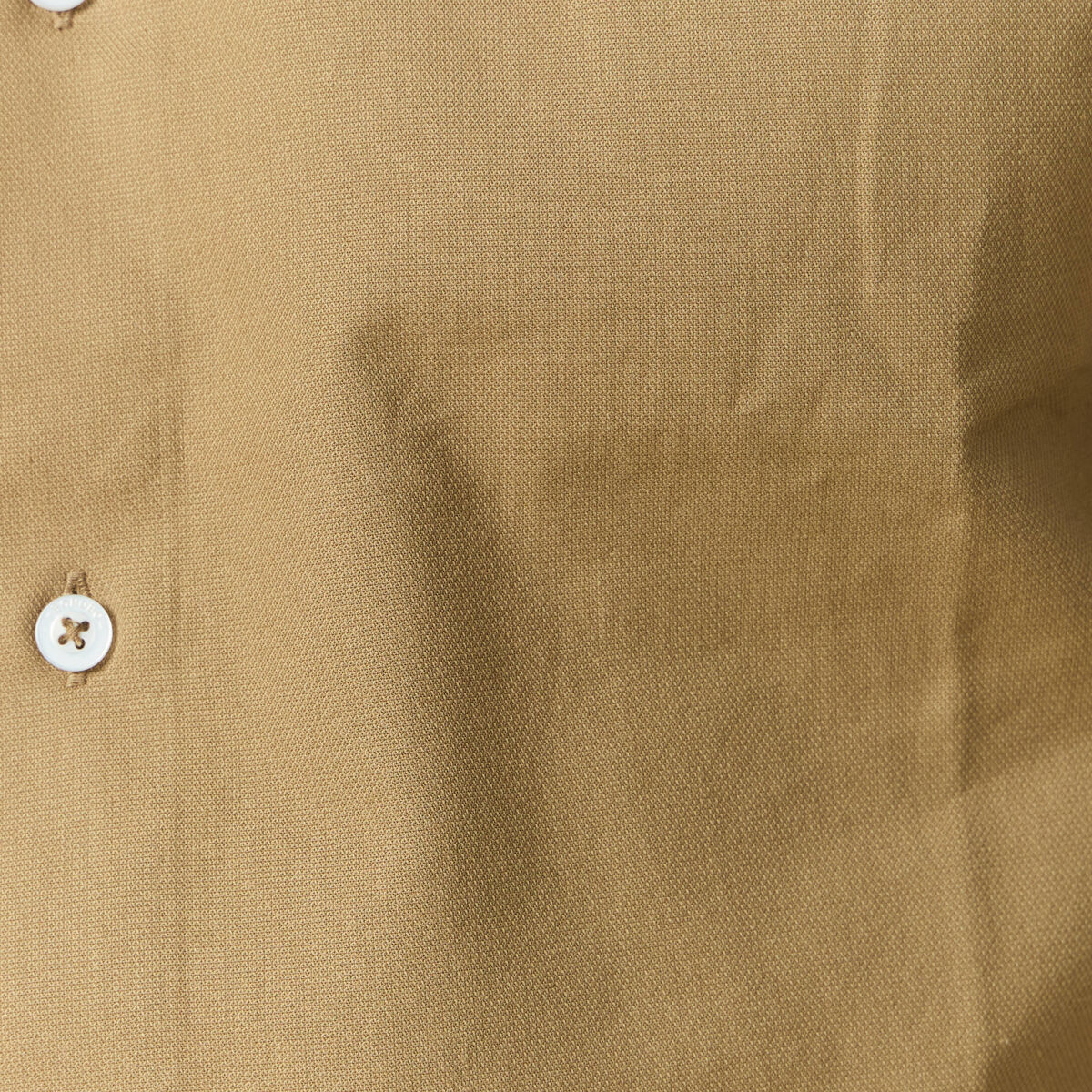 Col cintr&eacute; en coton manches longues marron homme