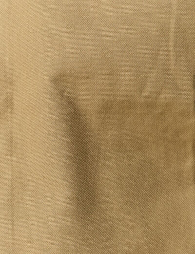Col cintr&eacute; en coton manches longues marron homme