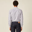 Chemise en coton manches longues blanc homme