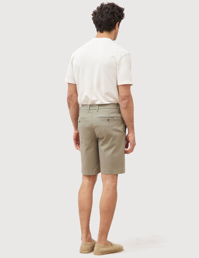 Bermuda vert kaki homme