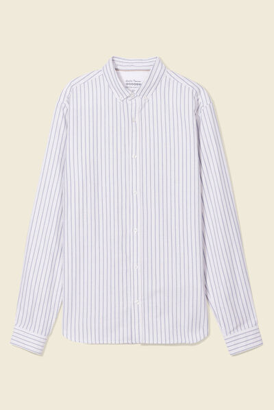 Chemise manches longues bleu ciel homme