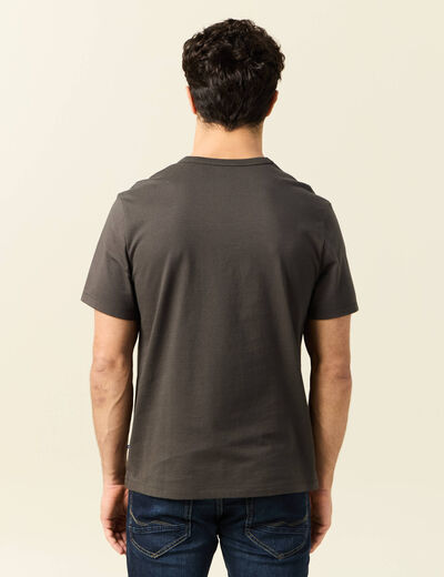 T-shirt manches courtes vert kaki homme