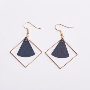 boucles doreilles pendantes bleu marine femme Boucles d'oreilles pendantes bleu marine femme