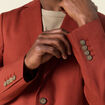 Veste blazer cintré marron cognac homme