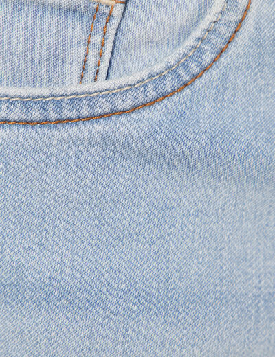 Bermuda confort ultra stretch denim bleach homme