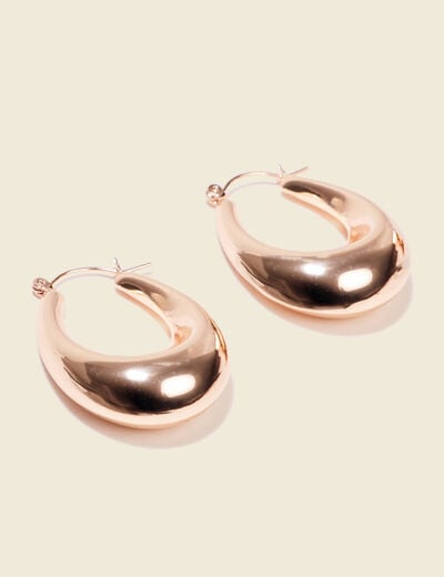 Boucles d'oreilles créoles couleur or femme