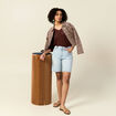 Pull manches 3/4 ajouré bordeaux femme