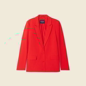 veste esprit blazer cintree rouge fonce femme Veste esprit blazer cintrée rouge foncé femme