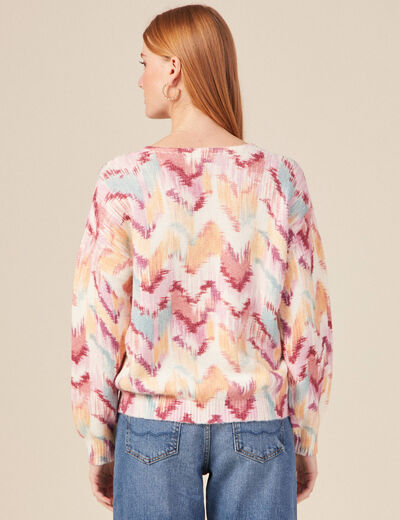 Pull éco-responsable mauve femme
