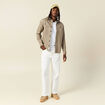 Jeans loose 5 poches denim blanc homme