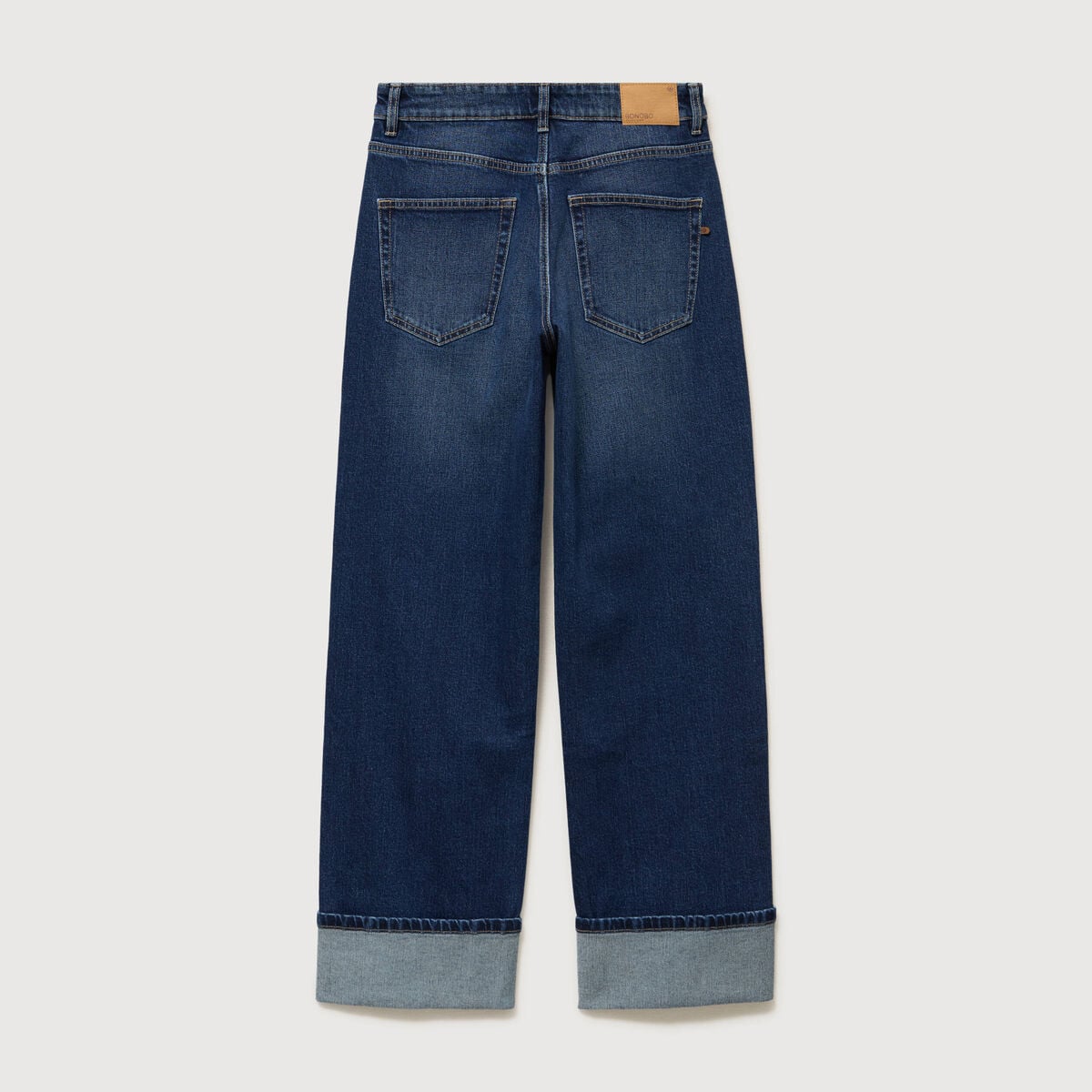 Jeans straight taille standard denim brut femme