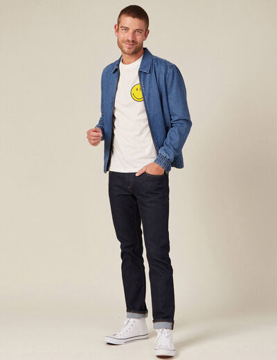 T-shirt SmileyWorld ecru homme