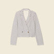 Gilet manches longues ecru femme