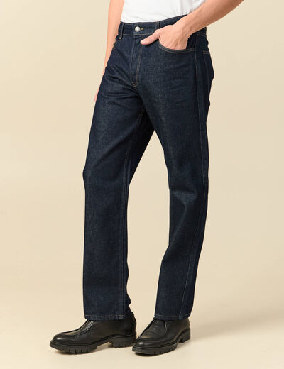Jeans large relaxed denim brut clean homme