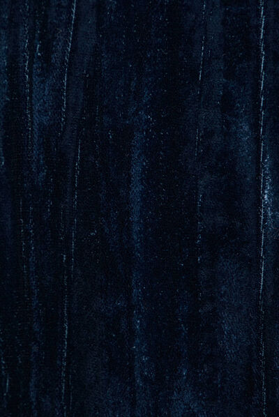 Veste velours éco-responsable bleu canard femme