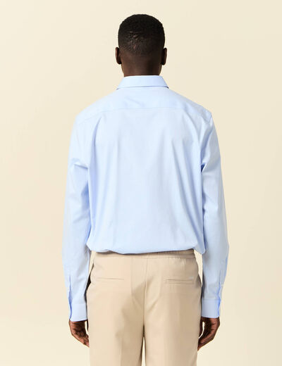 Chemise manches longues bleu ciel homme