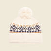 Bonnet à pompon ecru homme