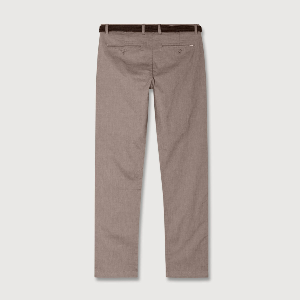 Pantalon chino straight taupe homme
