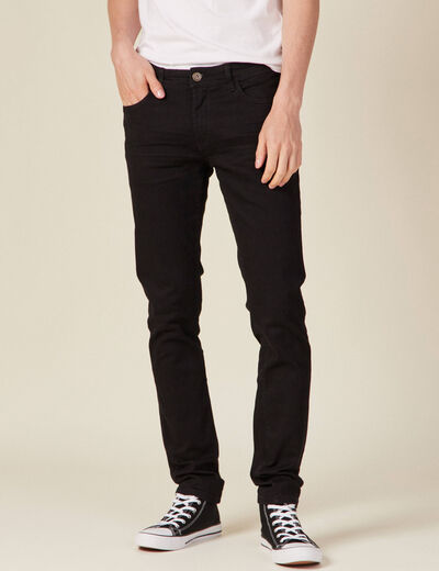 Jeans slim éco-respnsable denim noir homme