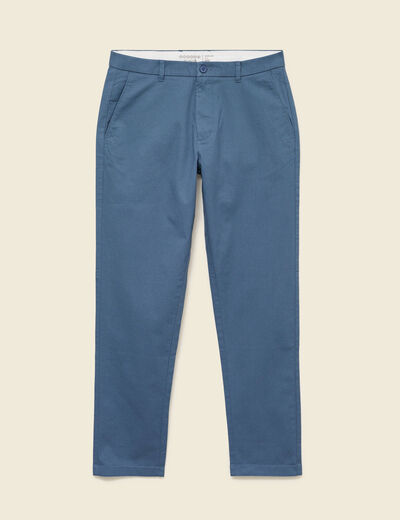 Pantalon regular longueur 32 bleu fonc&eacute; homme