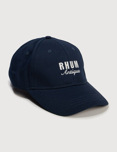 Casquette en coton bleu marine homme