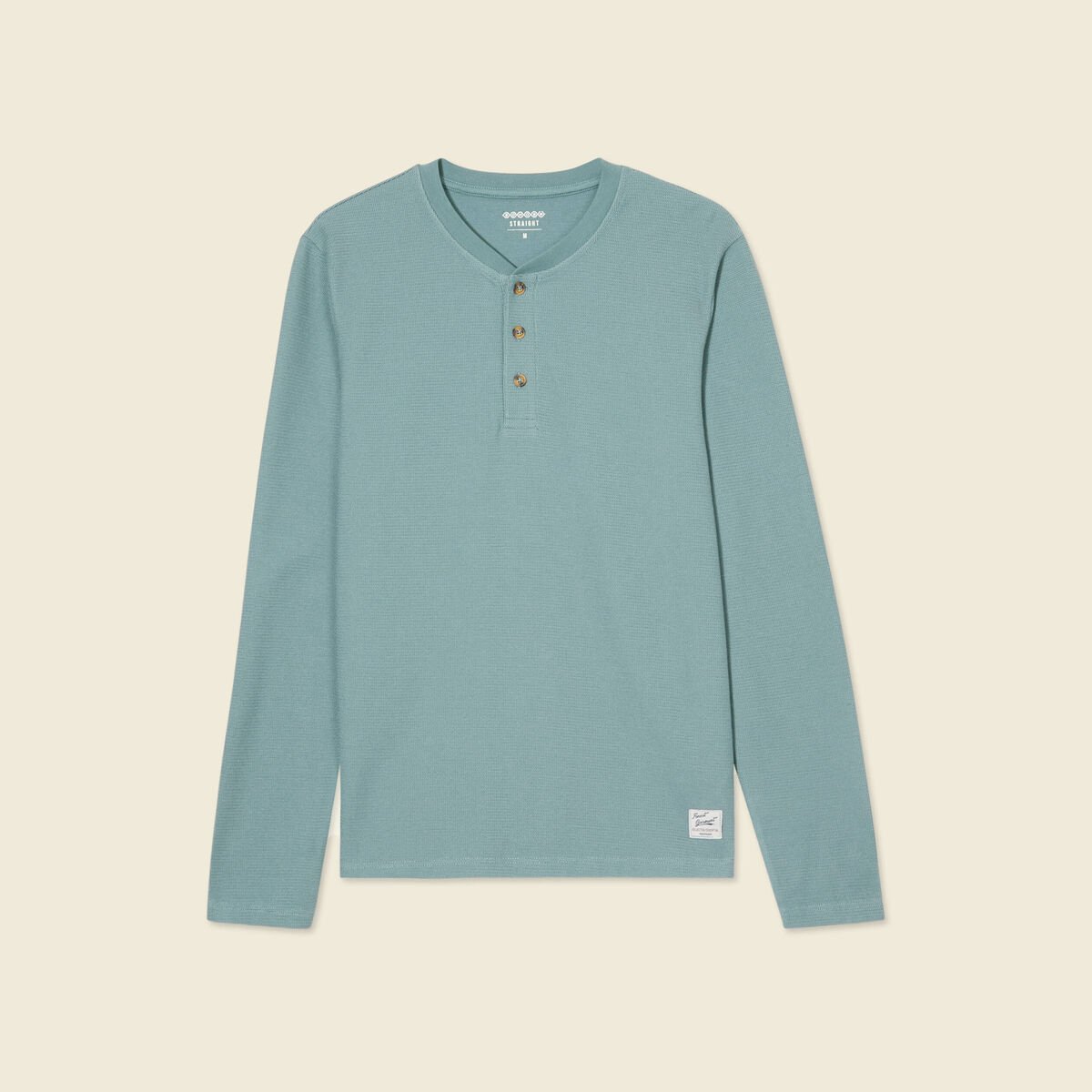 T-shirt manches longues vert foncé homme