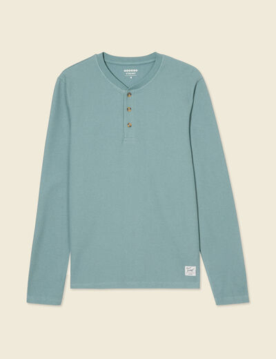 T-shirt manches longues vert foncé homme