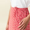 Jupe longue portefeuille rouge femme