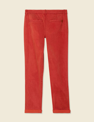 Pantalon chino Instinct orange foncé femme