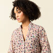 Blouse manches longues creme femme