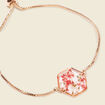 Bracelet ornement en résine rouge clair femme