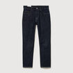 Jeans straight en coton longueur 32 denim brut rinse homme