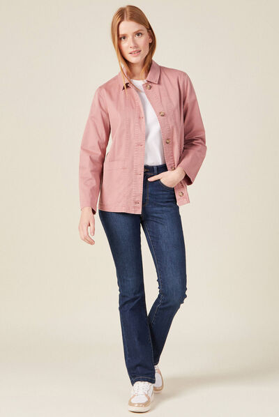 Jeans bootcut denim brut femme
