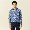 Chemise manches longues bleu homme