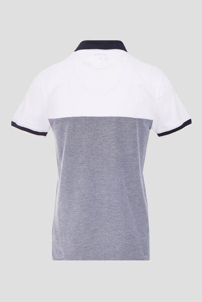 Polo manches courtes bleu marine homme