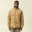 Doudoune col montant manches longues beige homme