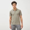 Polo manches courtes vert kaki homme