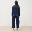 Veste droite en jeans manches longues denim stone femme