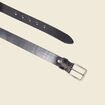 Ceinture en cuir noir homme