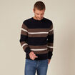 Pull manches longues fabriqué en France bleu marine homme