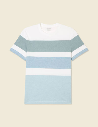 T-shirt manches courtes bleu pétrole homme
